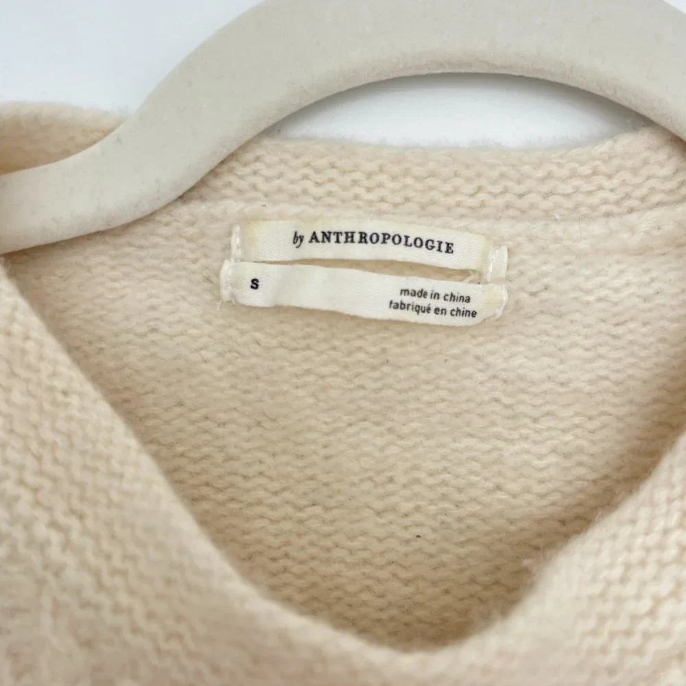 Elizabeth Pointelle Anthropologie Wool Sweater - Picture 2 of 3